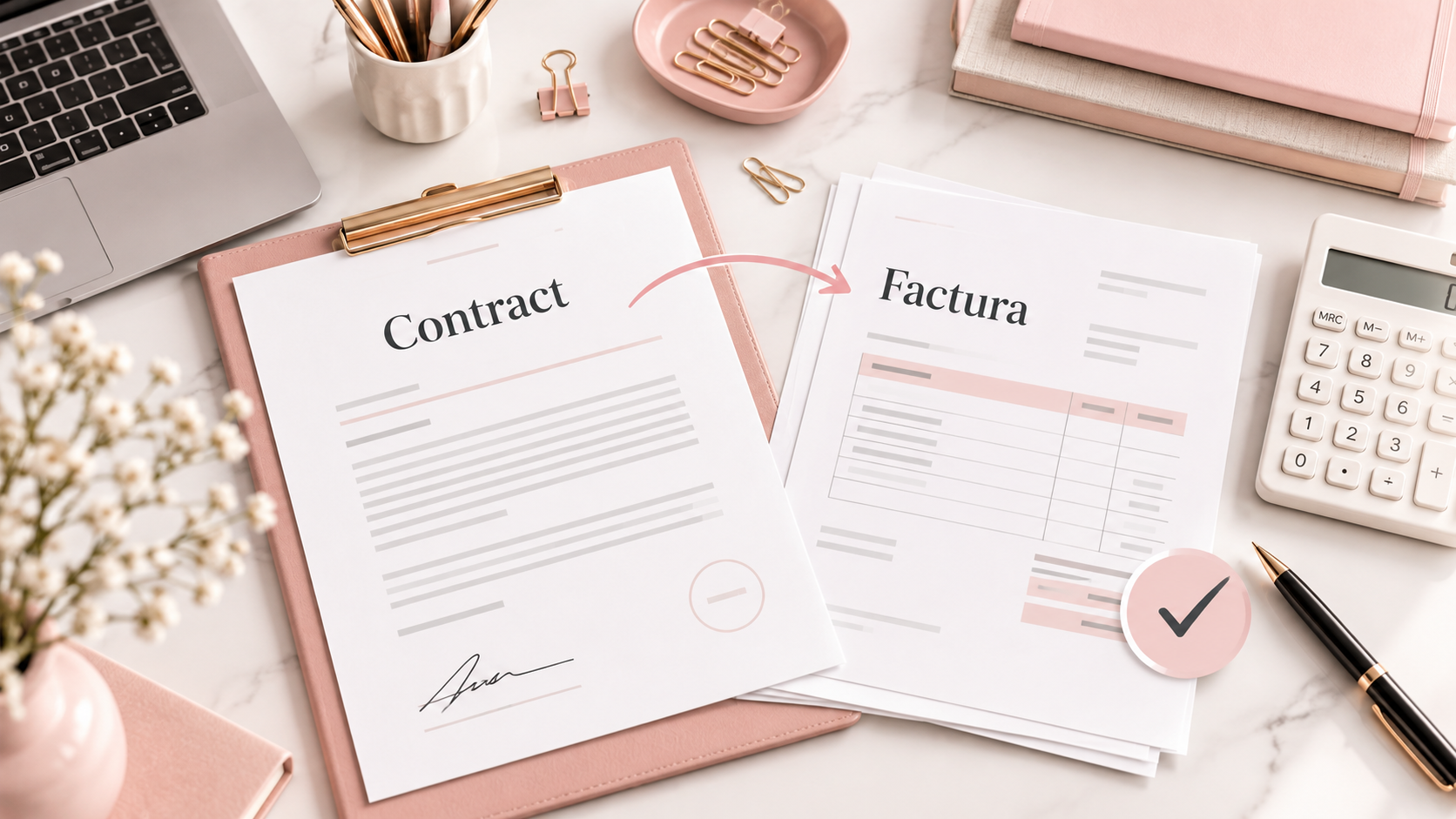 Contract și factură ca documente justificative în contabilitate